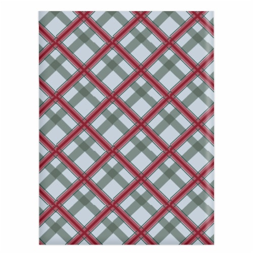 Lintex Red Plaid Tablecloth Perspective: front