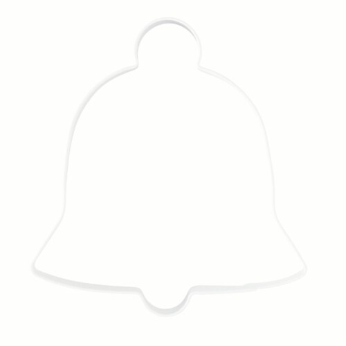 Holiday Home Bell Cookie Cutter Perspective: front