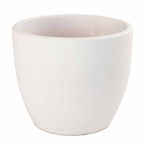 HD Designs Outdoors White Planter Perspective: front