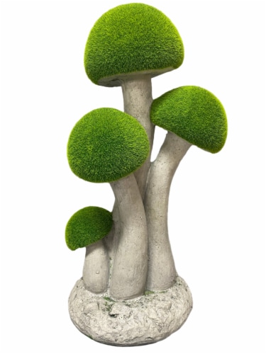 HD Designs Outdoors Mossey Mushrooms Garden Decor Perspective: front