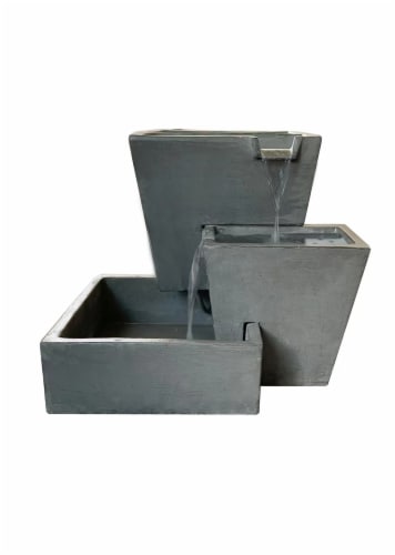 HD Designs Outdoors Fountain with Planter Perspective: front