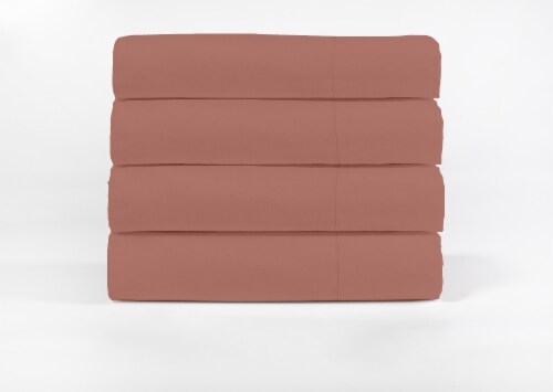 HD Designs Linen Sheet Set - Pink Perspective: front