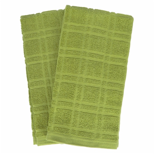 Everyday Living Solid Waffle Kitchen Towels - Yellow, 2 pk - Kroger