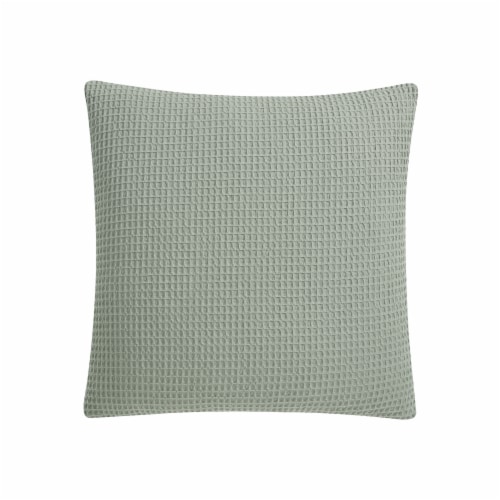HD Designs Cotton Waffle Decorative Pillow - Green Perspective: front