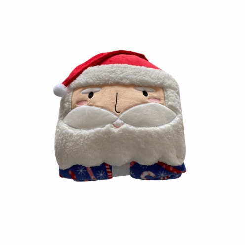 Holiday Home Santa Holiday Throw & Pillow Set Perspective: front