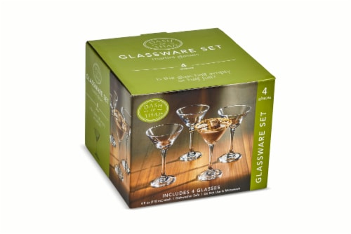 Dash Of That 4 Pack Martini Glass Perspective: front