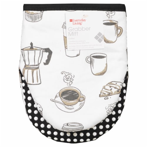 Everyday Living Grabber Oven Mitt - Coffee Perspective: front