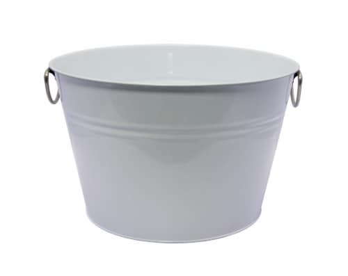 HD Designs Outdoors White Beverage Tub Perspective: front
