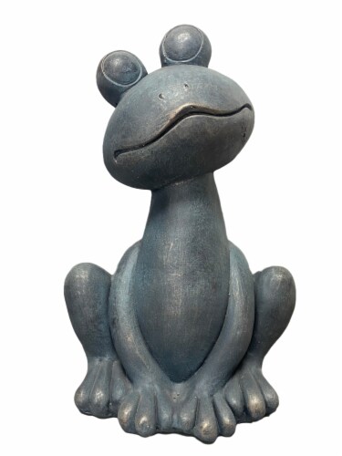 HD Designs Outdoors Sitting Frog Garden Decor Perspective: front