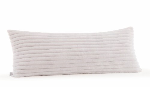HD Designs Faux Fur Ribbed Rabbit Body Pillow White 3 pk Smith s Food and Drug