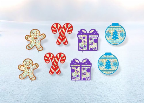 Holiday Home Corrugated Plastic Icon Sign Decorations Perspective: front