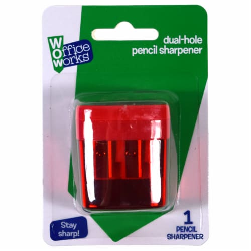 Office Works Dual Hole Pencil Sharpener Perspective: front