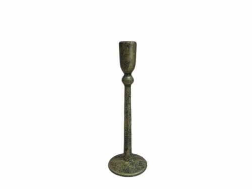 SDS for HD Designs 9.4 Inch Antique Brass Cast Iron Candle Holder Perspective: front
