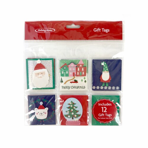 Wrapables Christmas Holiday Gift Tags/Kraft Hang Tags with Jute Strings, 1  - Kroger