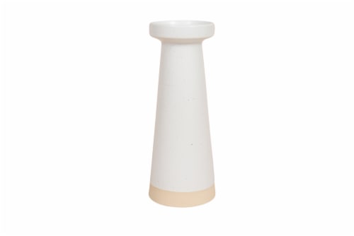 SDS for HD Designs 8.2 Inch White Porcelain Candle Holder Perspective: front