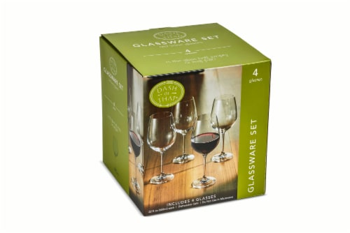 Dash Of That 4 Pack Red Wine Glasses Perspective: front