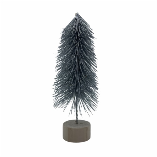 Holiday Home LED Bottle Brush Tree - Silver Perspective: front