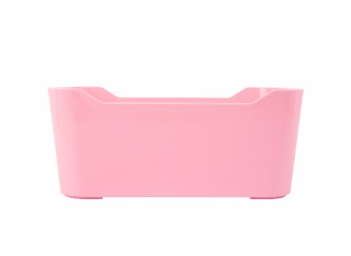 Pink Large Plastic Storage Bin