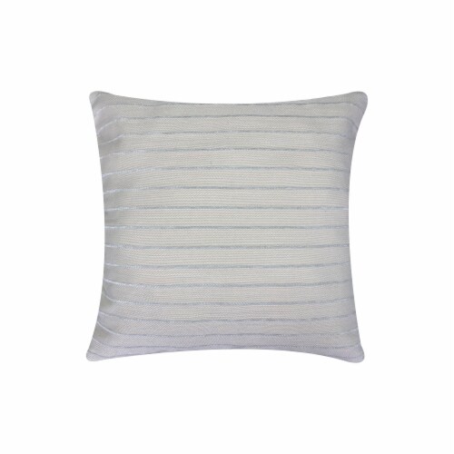 HD Designs Jacquard Stripe Decor Pillow - Gray Perspective: front
