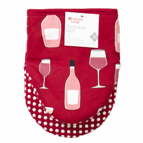 Everyday Living Grabber Oven Mitt - Wine Perspective: front