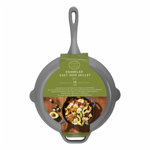 12 Enamel Skillet Light Gray - Figmint