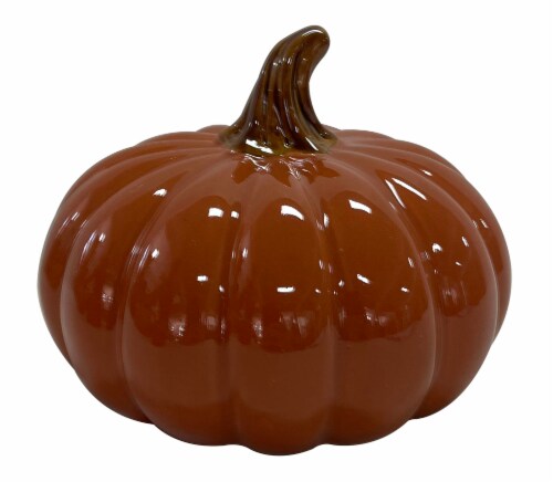 HD Designs Ceramic Pumpkin Decorative Accent Perspective: front