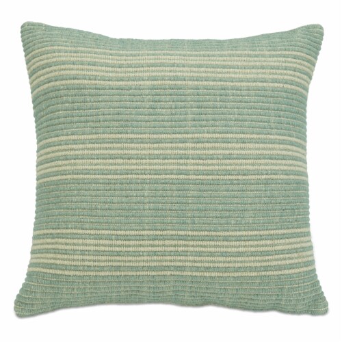 HD Designs Woven Stripe Decor Pillow - Blue Perspective: front