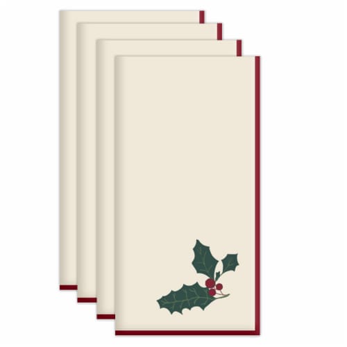 Sewing Down South for HD Designs Merrow Stitch Holly Napkins Perspective: front