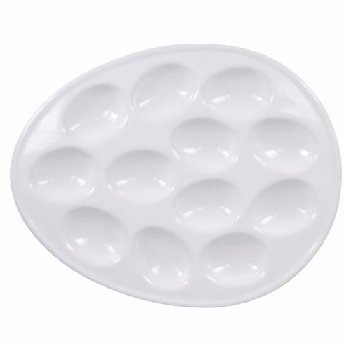 Dash of That Oval Egg Plate Perspective: front
