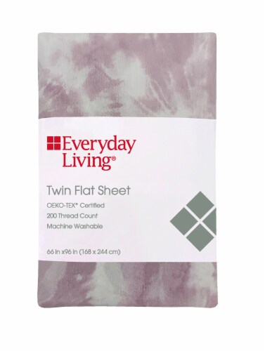 Everyday Living Purple Flat Sheet Perspective: front