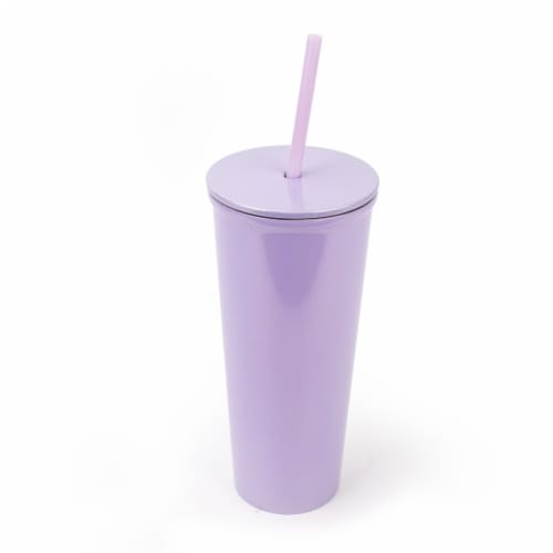 Stainless Steel Tumbler with Handle and Straw – Lavender Latte Boutique