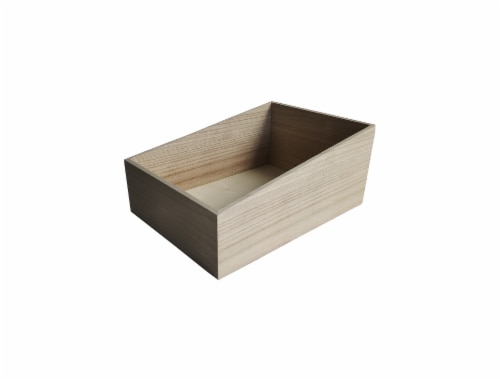 HD Designs Small Wood Basket Perspective: front