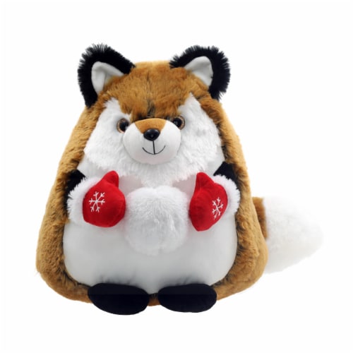 Holiday Home Snuggly & Cuddly Roly Poly Fox Plush Perspective: front