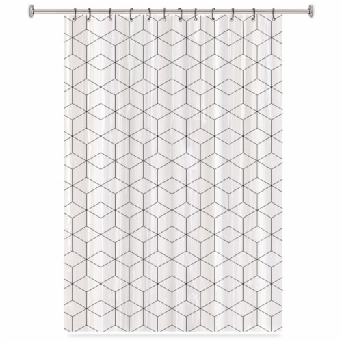 Splash Home Shower Curtain - Hedron Perspective: front