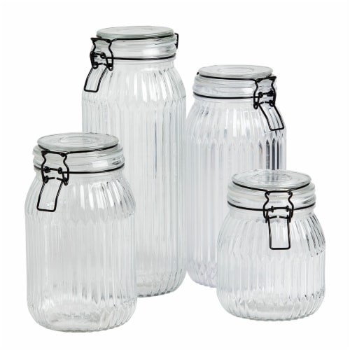 Tabletops Unlimited® DOT Essentials Ridged Clamp Jar Set Perspective: front