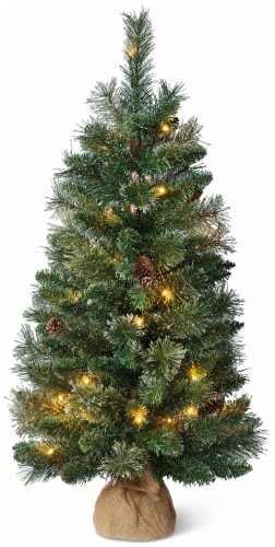 Holiday Home Cashmere LED Burlap Tree Perspective: front