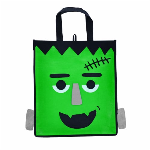 Holiday Home Frankenstein Halloween Treat Bag Perspective: front