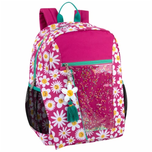 A.D. Sutton Flower Backpack With Pencil Case Perspective: front
