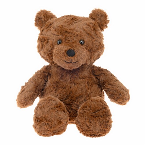 Holiday Home Bear Plush Toy - Brown Perspective: front