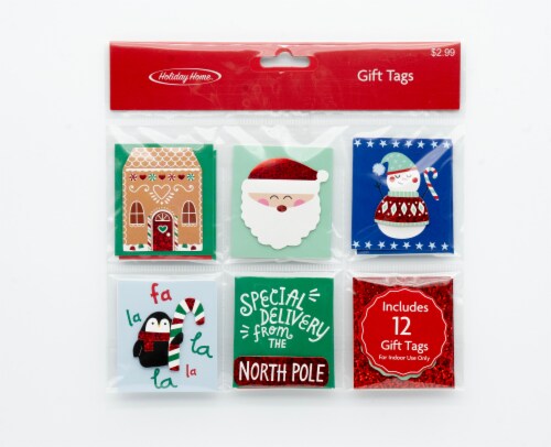 Holiday Home Embellished Special Delivery Gift Tags 12-Tag Multi Pack Perspective: front