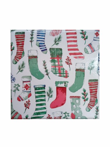 Holiday Home Rigid Box Stockings Perspective: front