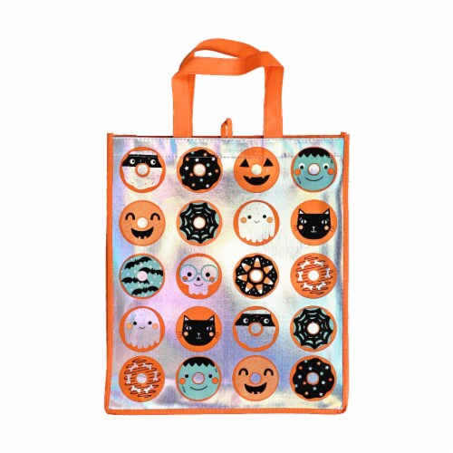 Holiday Home Donut Iridenscent Halloween Treat Bag Perspective: front