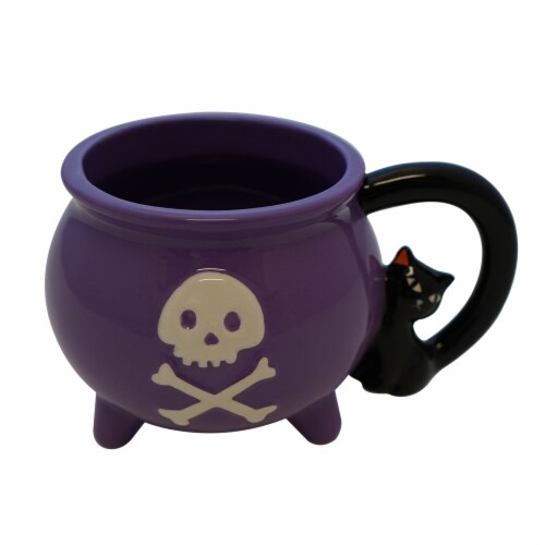 Holiday Home Halloween Mug - Calderon with Skull Perspective: front
