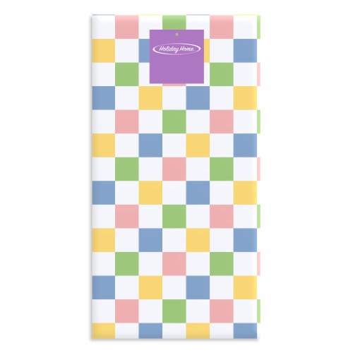 Holiday Home Easter® Dual Terry Kitchen Towel - Checker Multi Perspective: front