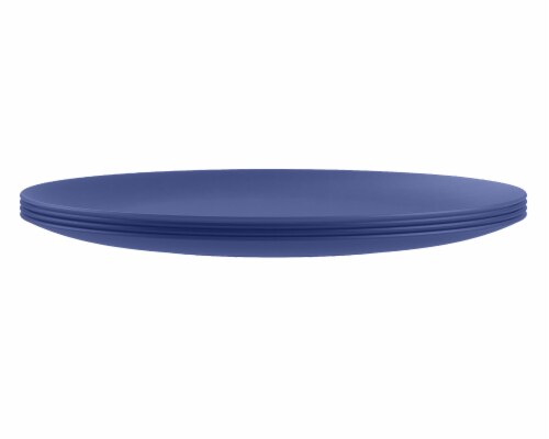 HD Designs Outdoors Summer Round Dinner Plate - Sodalite Blue Perspective: front