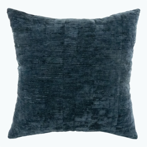 Holiday Home Designs Chenille Decor Pillow - Blue Perspective: front
