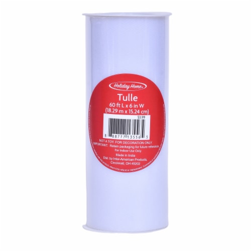 Holiday Home® 6 In x 60 Ft Matte Tulle Roll Iridescent Perspective: front