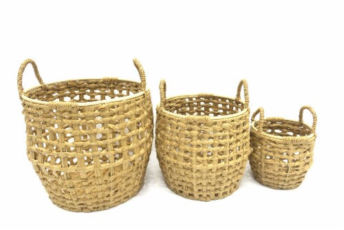 HD Designs Round Woven Basket - Large Perspective: front