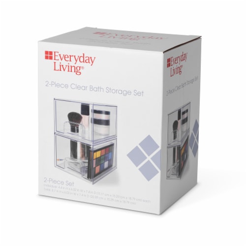 Everyday Living 2 Piece Makeup Organizer Perspective: front