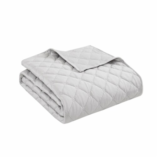 Modavari Quilt Full/Queen - Grey Perspective: front